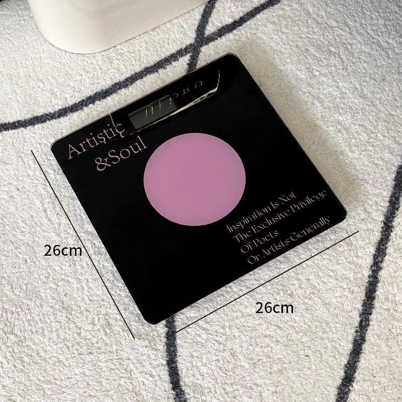 Rechargeable Smart Body Weight Scale for Girls Dorms, Portable, Compact, Displays Jin, Electronic Default Option