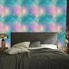 Watercolor Galaxy Wallpaper Turquoise, Blue and Violet 50x1000
