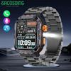 SACOSDING Smart Watch Tela grande de 2,0 polegadas Reprodução de música local Lanterna Chamada Bluetooth AI Vocie Homens Esporte ao ar livre Smartwatch