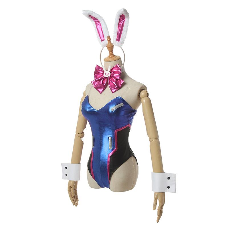 Dva Cosplay Women Sexy Costume Song Hana Bunny Girl Cotume Game Ow Jumpsuit Women Romper Over Game Watch