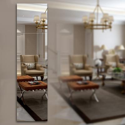 Adesivo per specchio autoadesivo flessibile impermeabile riflettente trasparente decorazione per la casa forma quadrata bagno soggiorno specchio adesivo per la casa specchio per la casa
