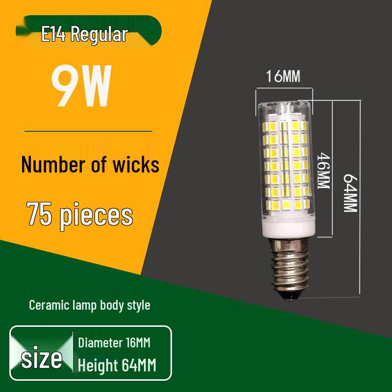 High Brightness G9 LED Pin Bulb, Flicker-Free, Energy-Saving, 220V Ceramic Corn Design.