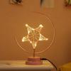 Battery / USB Powered Romantic LED Desk Lamp for Living Room Office Decorative