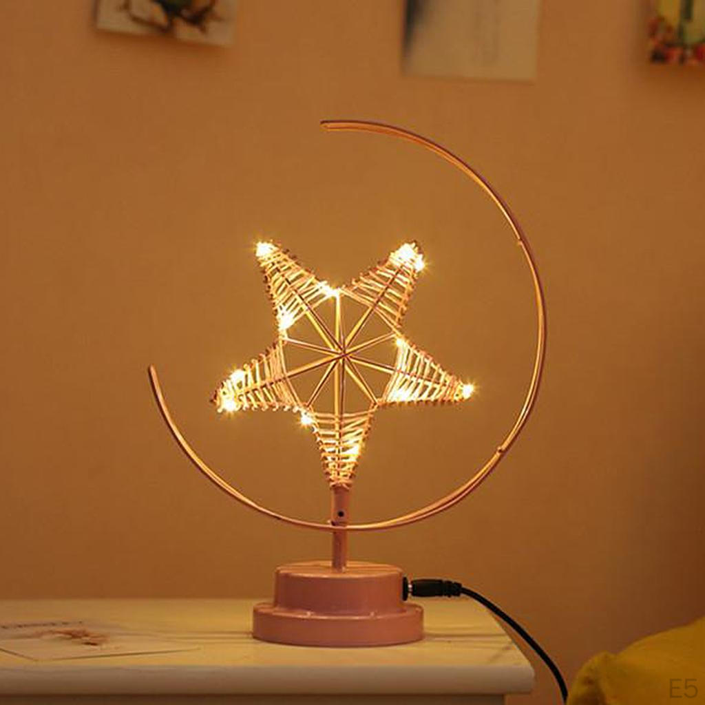 Battery / USB Powered Romantic LED Desk Lamp for Living Room Office Decorative