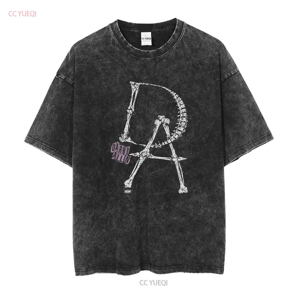 Darby Allin Anpassung AEW Offizielles T-Shirt lange oder kurze Ärmel Vintage Gewaschen Leicht Atmungsaktiv Mann Dehnbar Vielseitig
