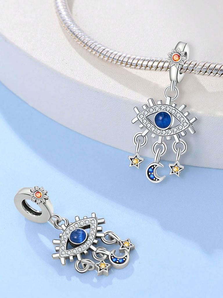 Charms Plata Copper Colors Sun Stars Moon Beads Charm Pendant For Original Bracelet For Women Diy Jewelry Love Gift
