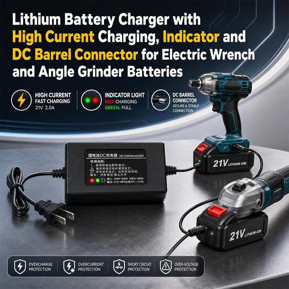 High Current Charging Power Tool Battery Charger Power Tool Accessories Angle Grinder Accessories