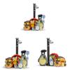 Cartoon Under The Street Lamp My Neighbor Totoro Resin Figurine With Umbrella Creative Decor For Gift And Collectors
