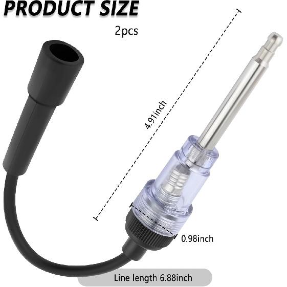 Spark Plug Tester With Indicator Lights,Spark Tester Small Engine For Check Ignition System,Universal Ignition Coil Tester Tool Car Accessories For