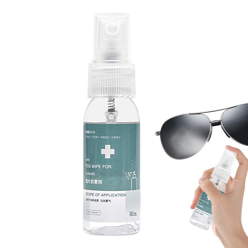 Anti-Beschlag-Spray 30ml Entnebler Linsenreiniger Spray Anti-Beschlag-Mittel Tragbar Langanhaltendes Entnebler-Spray für Brillen Spiegel Schutzbrillen