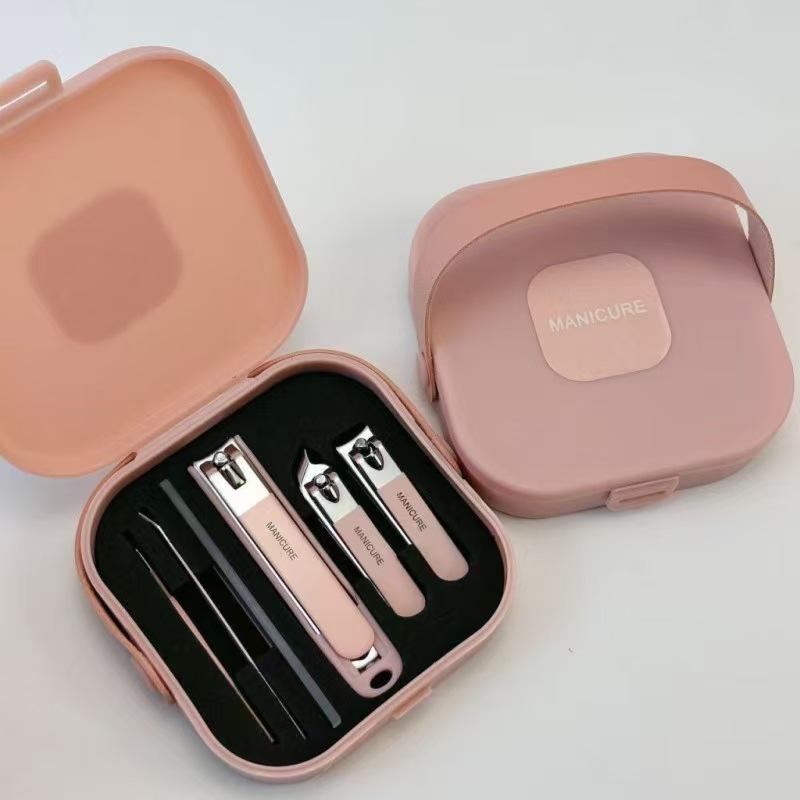 Stainless Steel Anti-Splash Nail Clipper Set - Portable Home Manicure Kit