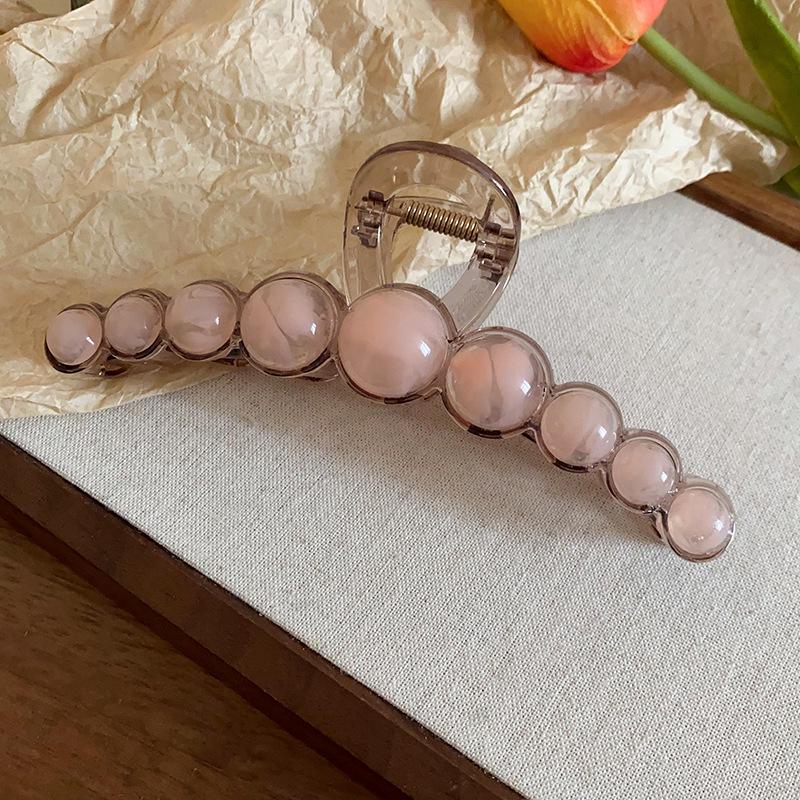 Korean Resin Hair Clip: Luxury Shark Claw for Elegant Updos