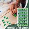 Embossing Alphabet Clay Seal Uppercase Letter Plastic Alphabet Stamps  Craft Supplies