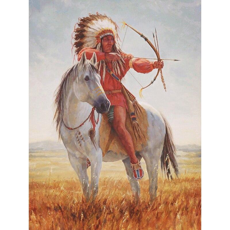 Nový 5D DIY Krajina Diamantový malířský kmen Diamantové vyšívání Koňský křížový steh Celokulatý vrták Domácí dekorace Ruční dárek