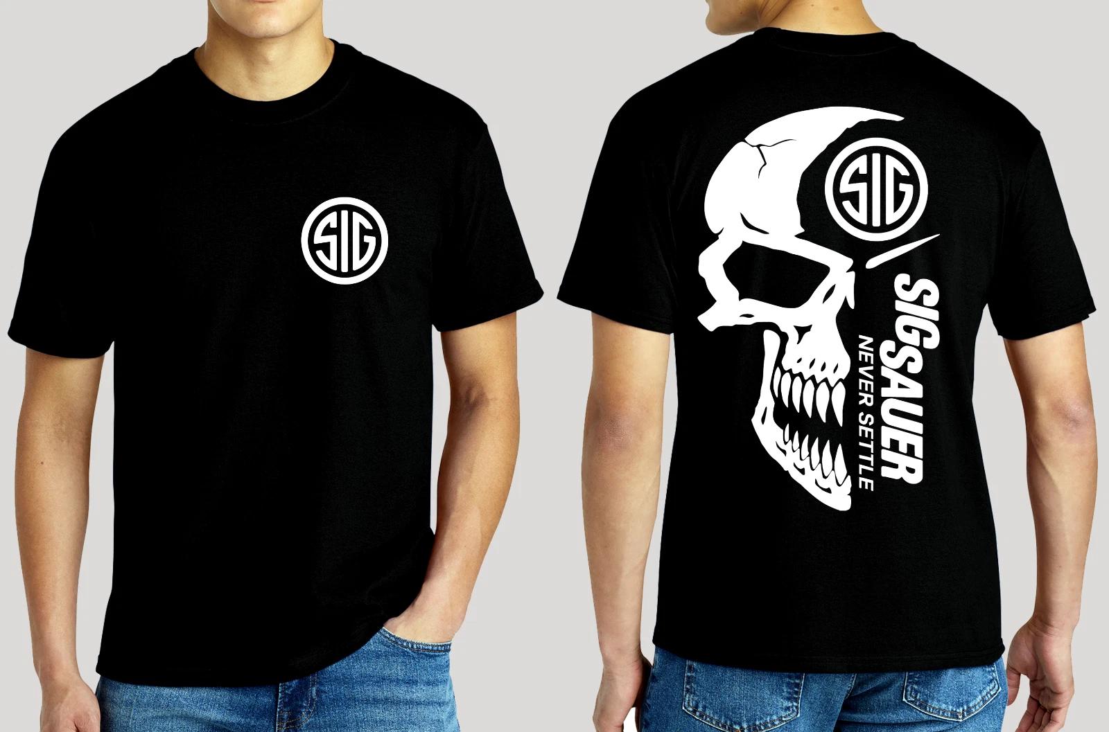Sig Sauer Oversized Skull Gildan 6.1 oz. Heavyweight S M L XL 2XL 3XL 4XL 5XL L