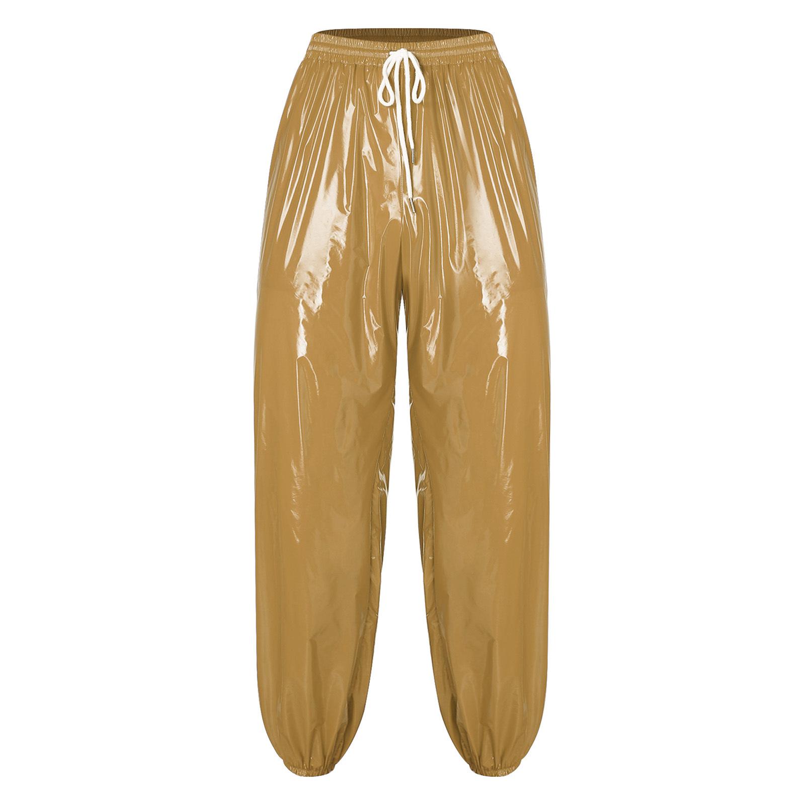

Mens Waterproof Jogging Pants Drawstring Elastic Waistband Side Pockets Track Pants S хакі