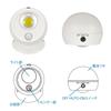 OHM Sensor Kugel Leuchte mit Licht und Bewegung Kompakt Außen Garten Weiß OHM Electric Batteriebetrieben Sensor, Licht, LT-SOW10-W 06-5258