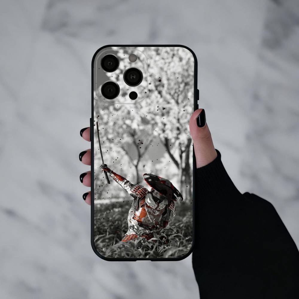 Spiel G-Ghost Of Y-Yotei Handyhülle Für iPhone 17pro, 16,15,14,13,12,11 X XR Plus,Andere Weiche Schwarze Hülle