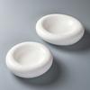 BRWhite Izolująca Płyta Dwustronna Talerz Serwowania Ceramiczny Okrągły Gruba Talerz do Zupy Naczynie na Przekąski Danie z Łososia Naczynia RestauracyjneEY