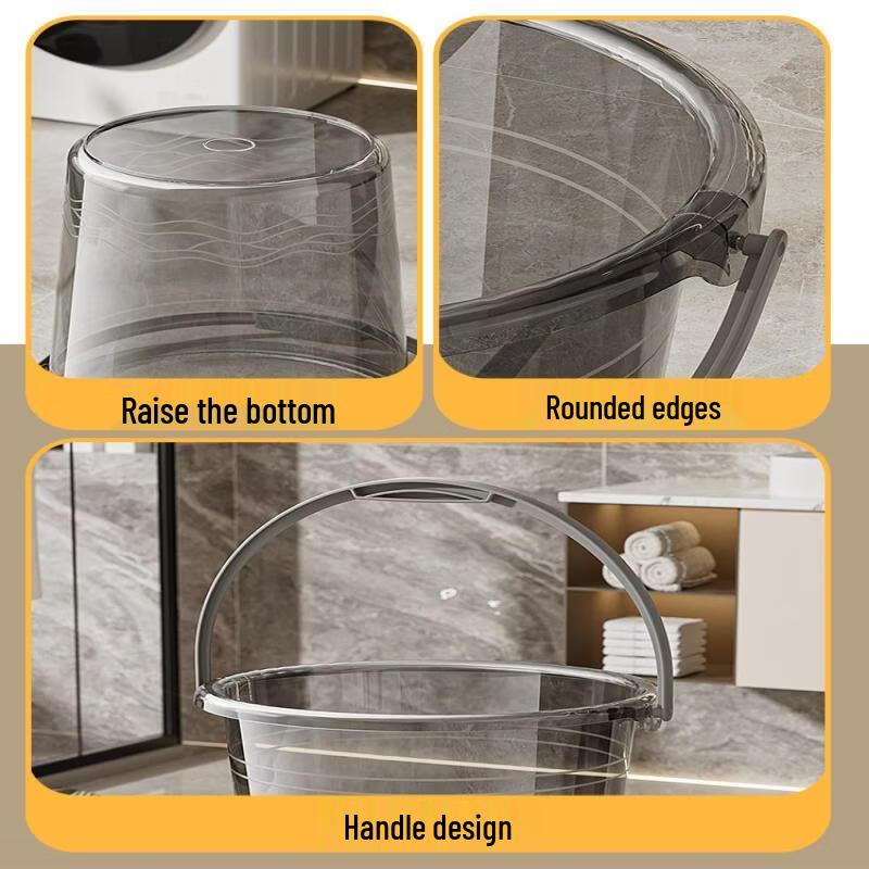 Xihe Transparent Portable Water Storage Bucket