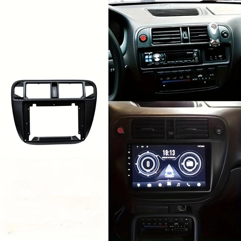 Car Fascia Radio Panel for Honda Civic (EJ/EK/EM) 1995-2001 Dash Kit Install Adapter Facia Console Bezel Plate Trim Cover