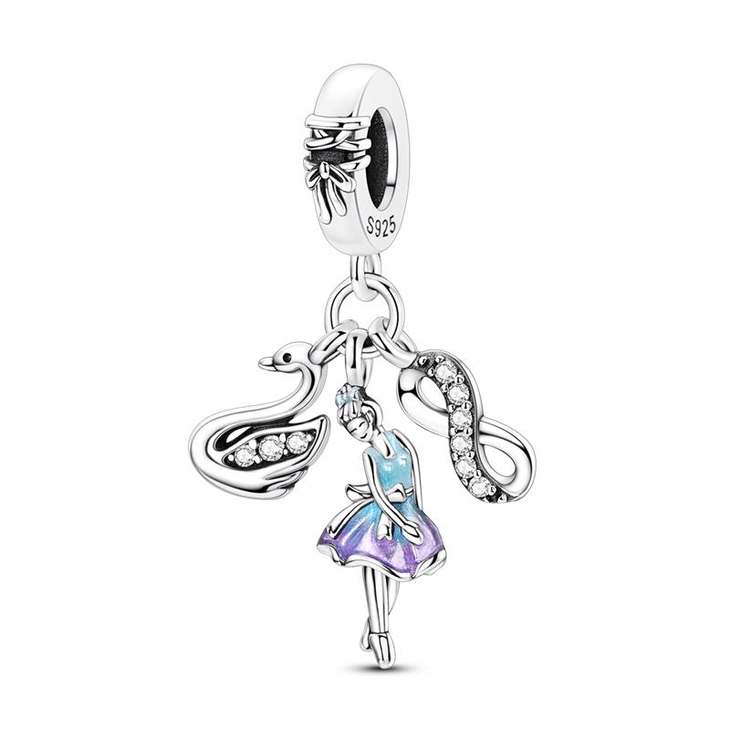 Neworiginalcopper Charm Bead Mother'S Day Love Heart Family Pendant Fits Bracelet Womens Jewelry Gift