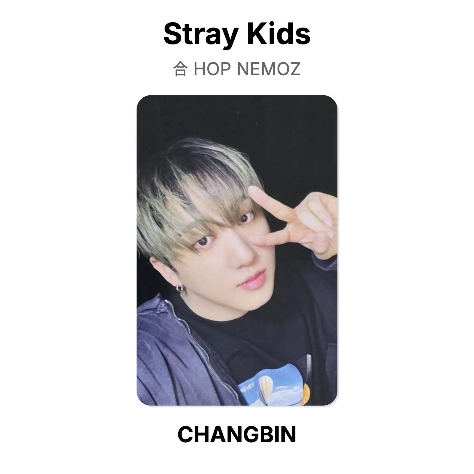 Stray Kids HOP NEMOZ Официальная фотокарточка CHANGBIN