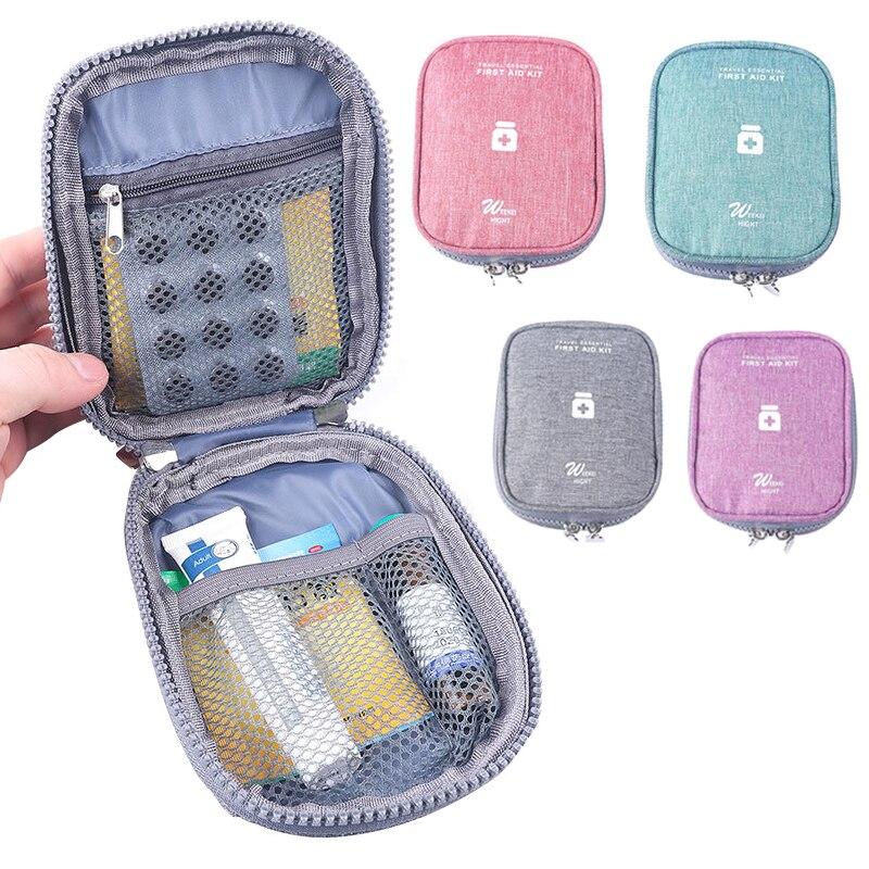 Portable First Aid Kit Storage Bag Oxford Cloth Medicine Storage Bag Emergency Medical Box for Travel Outdoor Camping Survival Bag Pill Case