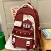 Children's School Bag Elementary School Students Girls Junior High School Students Contrast Color Backpack