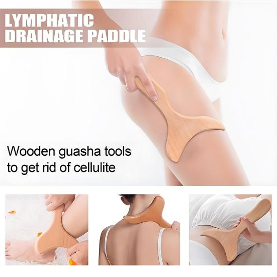 Wood Therapy Massage Tools Fascia Cellulite Remover Body Sculpting Tool Face Shoulder Arm Sculpting Massager for Relieving Muscle Soreness Tightness