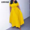 Women's Dress Summer Fashion Temperament Tie Plus Size Dresses