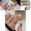 Trendy Colorful Rabbit Inspired Ring For Women Adjustable Design Perfect For 2023