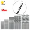 50-Piece High-Speed Steel Twist Drill Bit Set, 1.0-3.0mm, Round Straight Shank