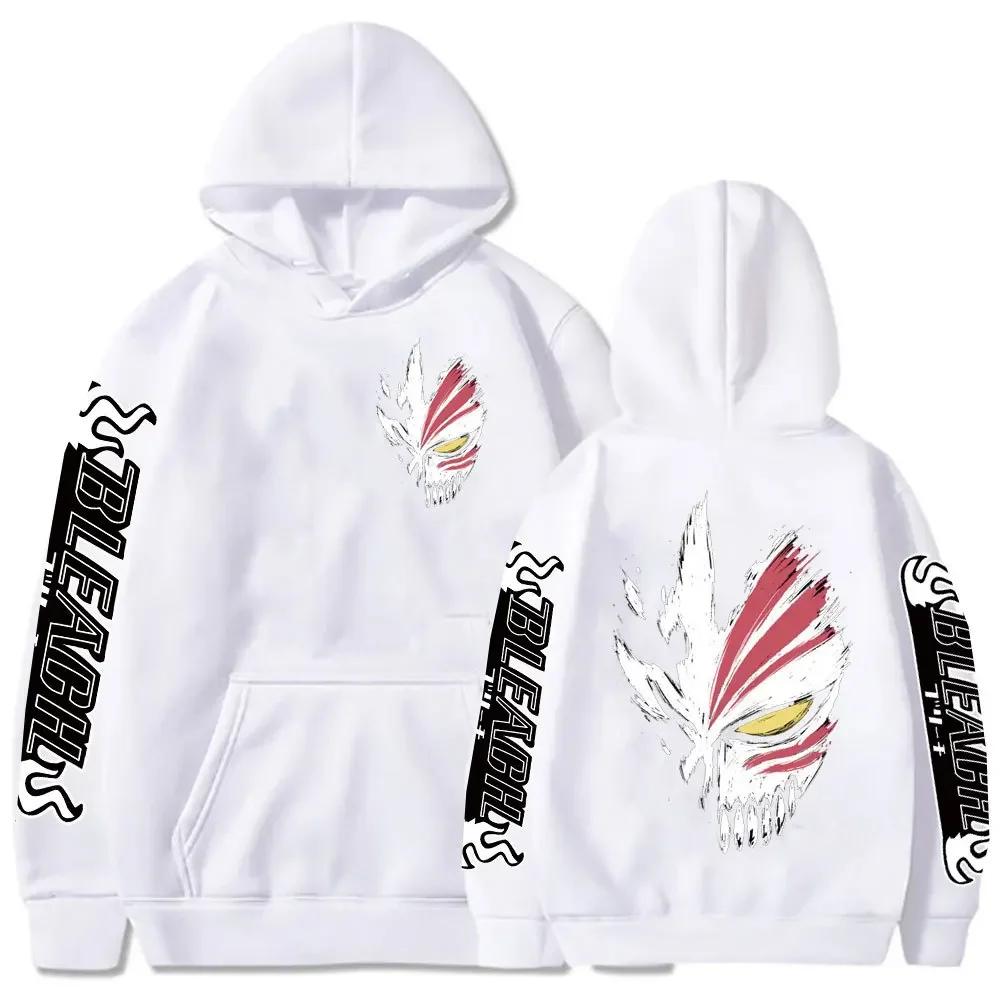 Bleach Anime Zaraki Kenpachi Print Hooded  Prevalent Hoodies Autumn Loose Streetwear Harajuku Unisex Sweatshirt