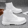 Nowe męskie buty wyjściowe Męskie buty narzędziowe Oddychająca wiosna Popularny trend Wysokie buty na wszystkie mecze Małe białe buty Trend w dużych rozmiarach