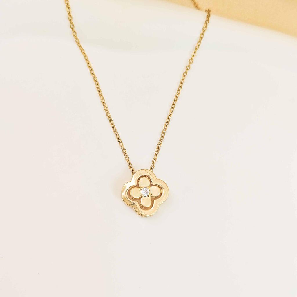 Women's Gold-Plated Copper Necklace: Luxury Fu Lu Pendant Clavicle Chain - Versatile Fashion Accessory