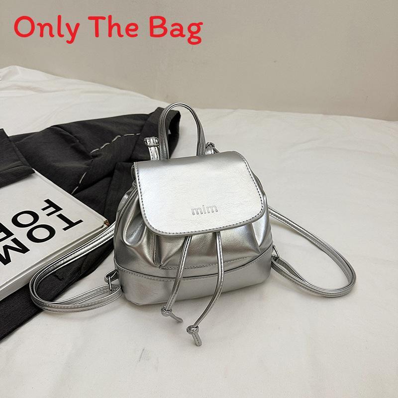 Pu Material Womens Fashion Casual Bucket Bag With Inner Pocket For Daily Use