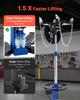 Hydraulic Transmission Jack, 1322 Lbs / 0.6 Ton Lifting Capacity Telescoping Transmission Jack with Foot Pedal, Dual Telescopic Trans, 88-176 Cm High