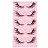Reusable Easy to Clean fox 3D Artificial Eyelashes with Fluffy cat Eye Appearance Slanting and Slender Long False Eyelashes