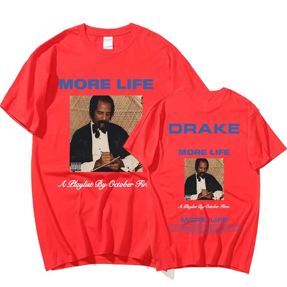 Rapper Drake Tshirt Music Album More Life Graphic Tshirt UNISEXs and Womens Vintage Gothic Hip Hop Oversized T Shirt Streetwear