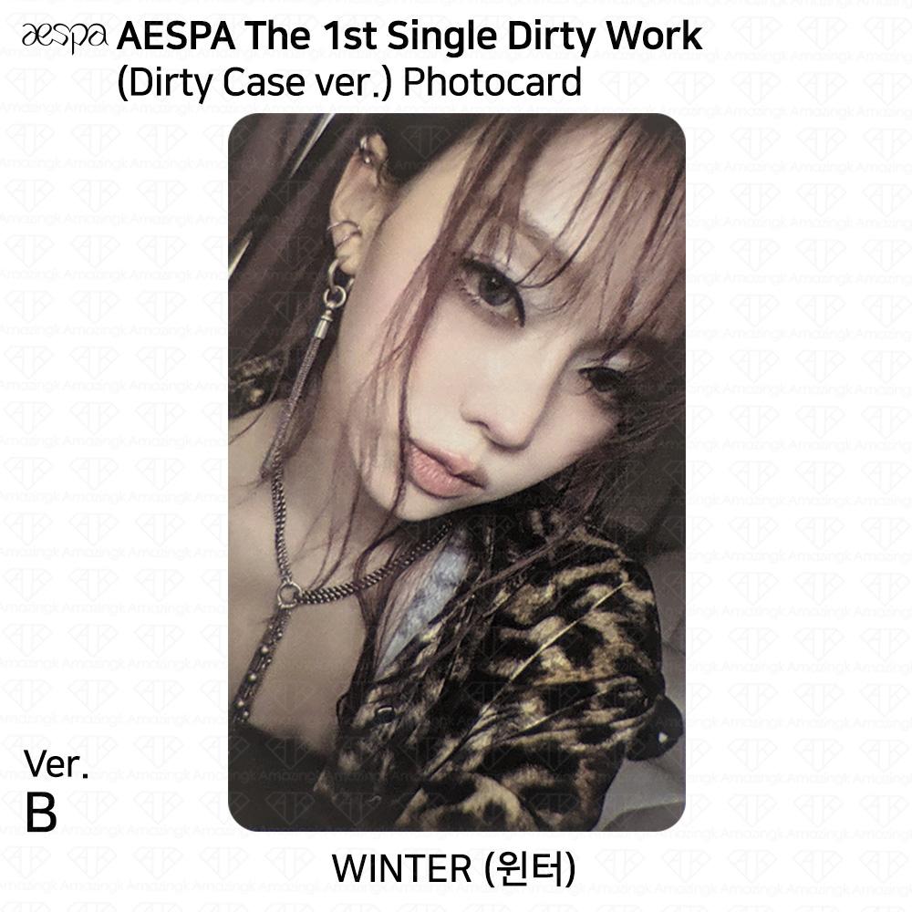 aespa 1. kislemezalbum Dirty Work Dirty Worker / Code / Case ver. Hivatalos fotókártya