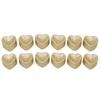 12 PCS LED Candle Lamp Gold Powder Heart Shape Tea Lights Secret Room Props for Christmas Wedding Party