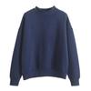 Autumn Winter Casual Women Solid Color Crew Neck Long Sleeve Sweatshirt Pullover