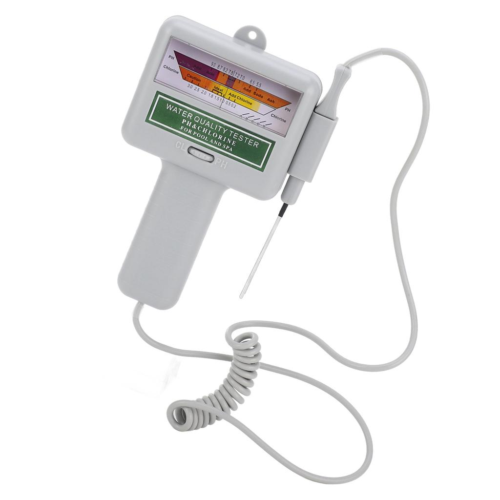 Portable PH Meter Water Quality Monitor for Pool Spa with Large Screen Easy to Operate Lightweight Compact Design