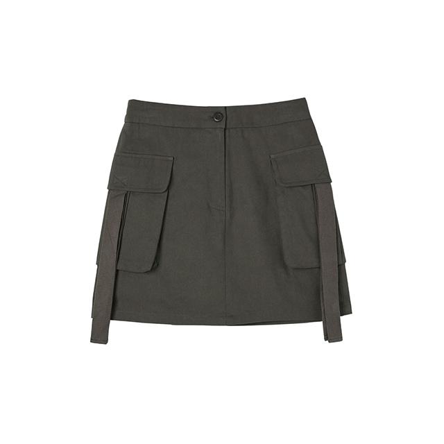 Rap Cotton Cargo Mini Skirt Aq3Ws866