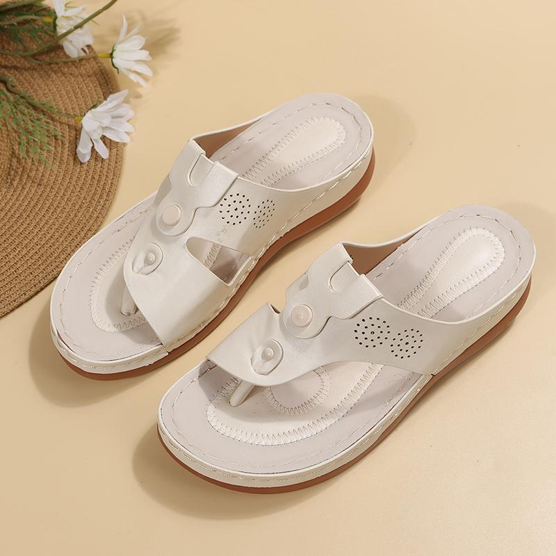 

мода 2024 Летняя обувь для женщин Модные женские тапочки Пляжные сандалии Женские шлепанцы Сандалии Solf Bottom Sandalias De Mujer Verano 44 белый