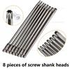8PCS Torx Screwdriver Bit Set 1/4 Inch Hex Shank Magnetic T8 T10 T15 T20 T25 T30 T40 for Drill Wrench Repair Tools