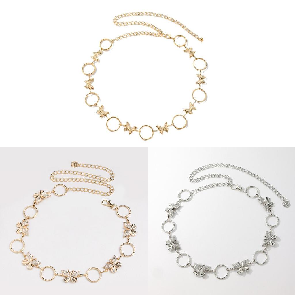 Water Butterfly Diamond Waist Chain For Women With Chic Style And Adjustable Fit