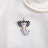 SKEDS Small Size Women Girls Cute Butterfly Owl Crystal Jewelry Brooch Retro Casual Sweater Dress Brooches Animal Badges Corsage
