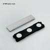 Magnetic Name Badge with Strong Double-Sided Adhesive Clasp, 45x13mm, 2-Piece Metal ID Holder